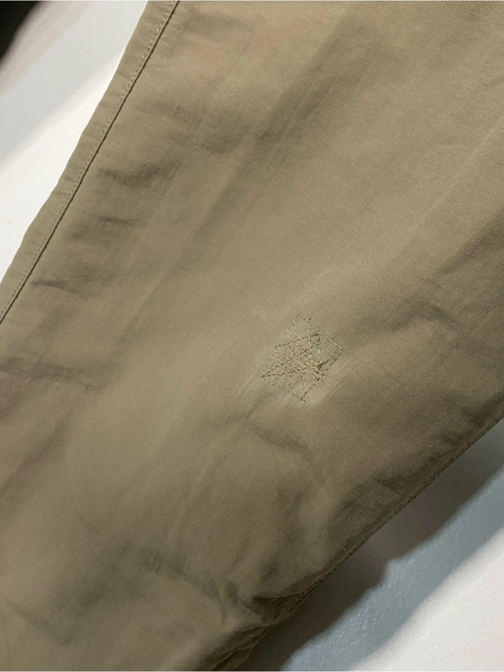 The North Face Olive Cargo Shorts with Integrated Black Web Belt